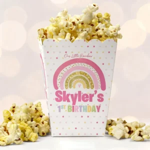 Custom Rainbow Popcorn Boxes