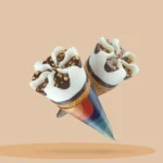 Custom abstract design ice cream cone sleeves
